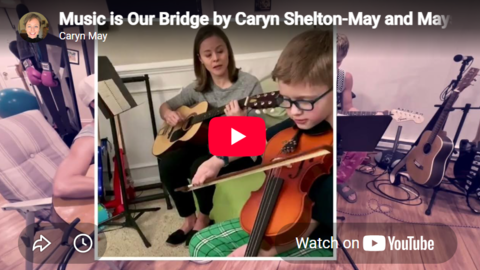 Screenshot of a YouTube Video showing 2 people playing instruments.